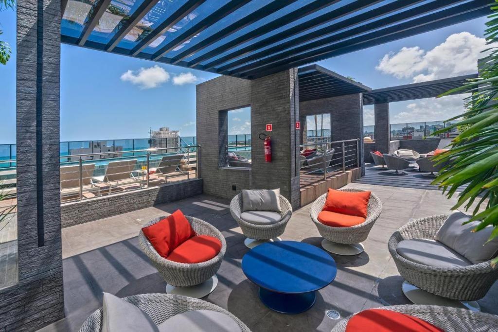 Apartamento Luxo 1406 - E Sala Com Varanda Frente Mar Ponta